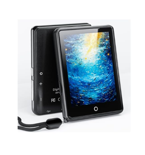 64GB MP3 Player with Bluetooth 5.3, 2.8-Inch Touch Screen, 18 Soothing Sounds, Speaker Built-in, Shuffle, Single Loop, Sport Music Player, FM Radio, Voice Recorder, e-Book, Support up to 128GB