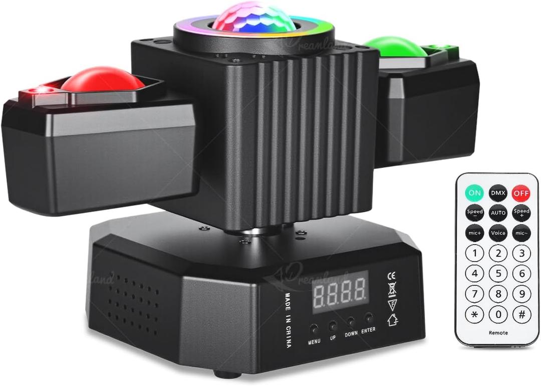 Dreamland Party Disco Light, Disco Ball Dj Light Sound Activated with Remote Control Stage Strobe for Parties KTV Christmas (Angel)