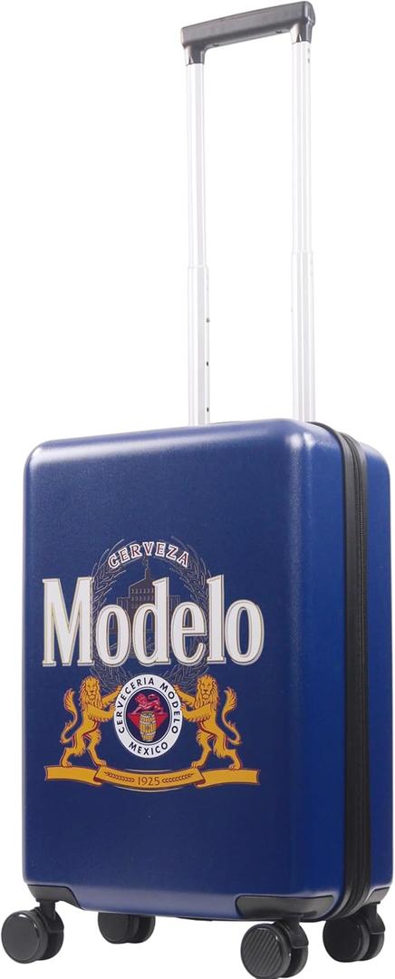 FUL Modelo 22.5 Inch Carry-On Luggage, Hardshell Rolling Suitcase with Spinner Wheels, Blue