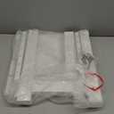 LZRS Adirondack Square Outdoor Side Table for Patio, Pool Composite Patio Table,HDPE End Tables for Backyard,Pool, Indoor Companion, Easy Maintenance & Weather Resistant(White)