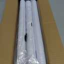Closet Rod 50-87 Inches, Adjustable Heavy Duty Metal White Closet Rods for Hanging Clothes 1.3 Inches Diameter for Wardrobes Laundry