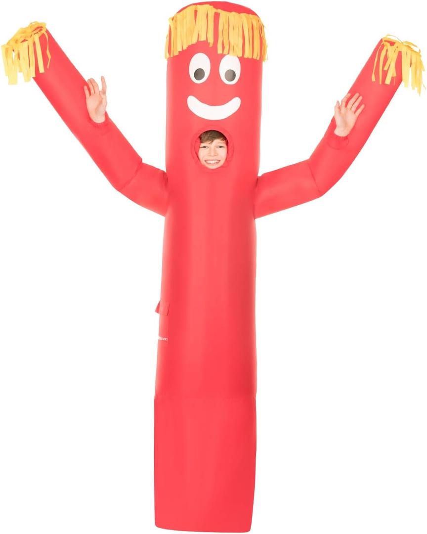 Morph Inflatable Tube Man Costume Kids, Tube Dancer Costume, Wacky Inflatable Tube Man Costume Kids, Kid Inflatable Costume