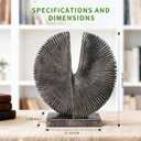Modern Abstract Round Decorative Sculpture , Dining Living Room Desk Decor,Geometric Home Decor Statues,Shelf Top Decor Aesthetics,making it perfect for placing coffee tables or office shelves