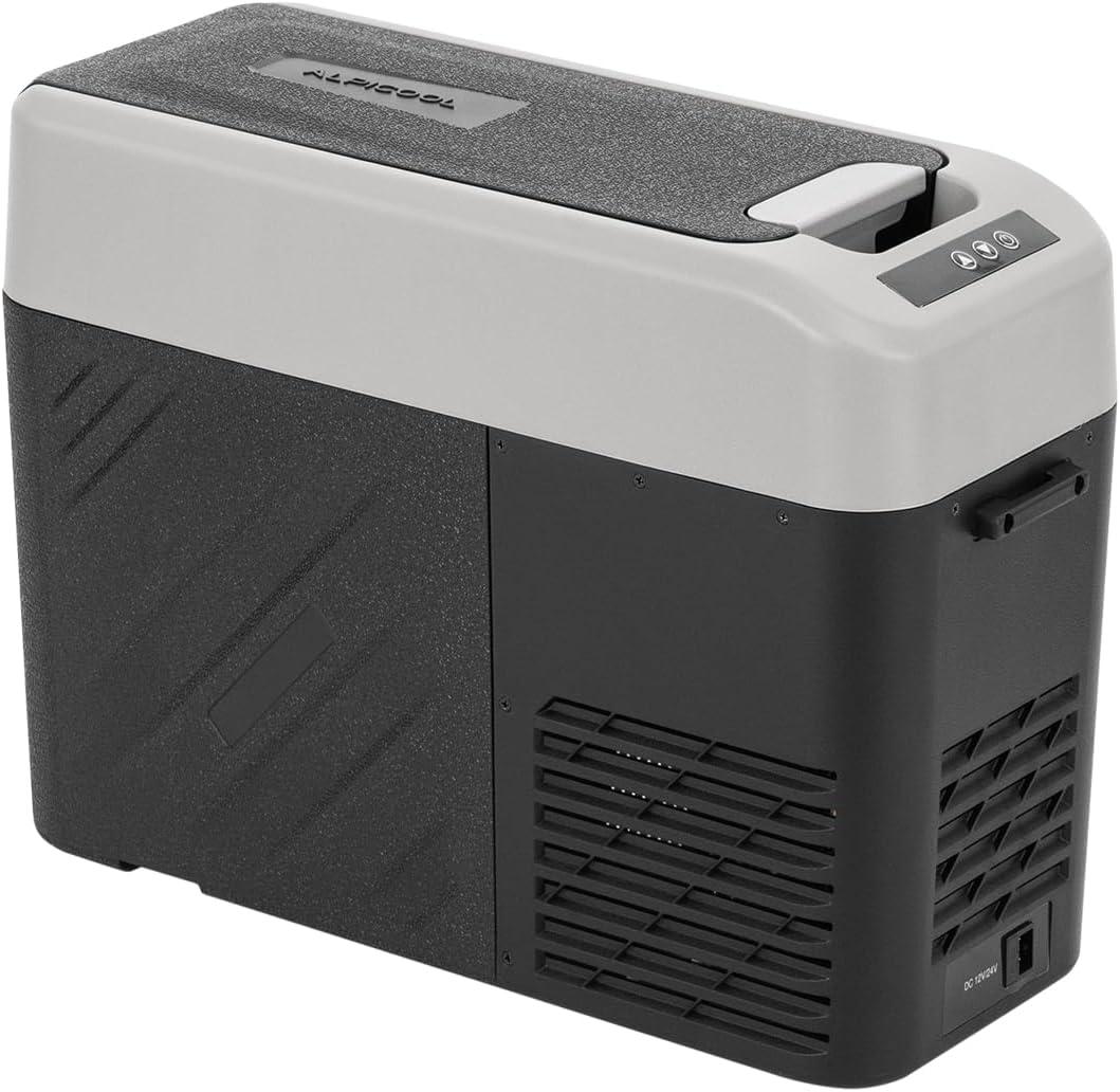 Alpicool KCF15 Portable Freezer,12 Volt Car Refrigerator, 15.4 Quart (14.6 Liter) Fast Cooling 12V Car Fridge -4~68, Car Cooler, 12/24V DC