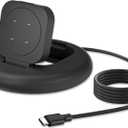 Charging Stand Compatible with Google Fitbit Ace LTE, Portable & Foldable Magnetic Charger with 3.3 Feet Charging Cord for Fitbit Ace LTE Smartwatch for Kids (Black)