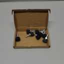 8 Set M6x20 Thumb Screw Plastic Round Shape Head Threaded Knurled Grip Knobs Clamping Screw with Nut Washer