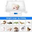 Digital Pet Scale for Small Animal, Whelping Scale,Mini Precision Gram Weight Balance Scale, High Precision 1g, Suitable for Newborn Pets