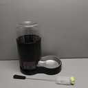 CZPET Dog Water Bowl Dispenser with Filter, Automatic Dog and Cat Water Dispenser with Stainless Steel Bowl, Gravity Waterer, Large Capacity, and Quiet Drinking Area for Pets (8L+Filter,Black)