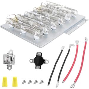 503978 61927 Dryer Heating Element Kit for Speed Queen Amana Dryer Parts, Replaces 964p3 510329 Y503978 510329 61928 503404 56047 Heating Element, Model ADE3SRGS173TW01 ADE3LRGS171TW01 ADE30RGS171TW01