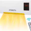 Wall Heater Electric Space Heaters for Indoor Use Large Room 1400w 3s Fast Heating 6H Timer Heater for Office Bathroom with Overheat Protection 2025 New Model