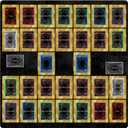 sabermaster Card Rubber Mat - 2 Player, Square playmat for Gamer 60x60cm/23.6x23.6inch (2player G)