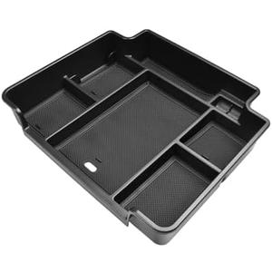Compatible with Chevy/GMC Accessories 2021 2022 2023 Interior Secondary Storage Armrest Box Insert Hidden Cubby Drawer(Black)