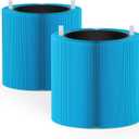 Leemone Blue Pure 411i Max & 411a Max AllergenBlock Replacement Filter Compatible with Blueair 411i Max & 411a Max Air Purifier, Compare to part #F4MAX, Blue