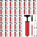 Fumete 100 Sets Ball Pump Bulk Air Pump for Sports Balls Include Needle Nozzle Extension Hose Portable Hand Inflation Kit for Basketball Soccer Football Balloon Back to School