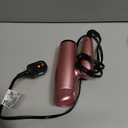 Conair Hair Dryer with Diffuser and Folding Handle, 1875W Travel Blow Dryer with Concentrator, Radiance Boost with Nano-Quartz Ceramic for Less Frizz, More Shine, and Silky Hair, Dusty Rose