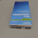 Amazon Basic Care (7-Day) AM/PM Pill Organizer, Vitamin Case, And Medicine Box, Large Compartments, 2 Times a Day, Blue and Clear Lids