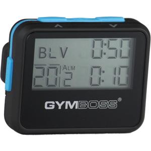 Gymboss Interval Timer and Stopwatch - Black/Blue SOFTCOAT
