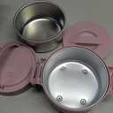 Portable Electric Lunch Box,Food Warmer Cooker,12/24/110V Heated Lunch Box for Car/Truck/Office- Ideal for Men & Women Gifts,100W Mini Portable Food Warmer Heater,Warming Soup & Meal,Smart Keep Warm (Pink)