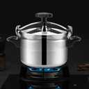 Aluminum Pressure Cooker, 3L/4L/5L Large Capacity Pressure Cooker for Gas Stove, Explosion Proof Pressure Canner with Easy Lock Lid, Fast Cooking Cookware (5L-22CM Bottom))