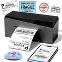 Bluetooth Shipping Label Printer 4x6, 249BT Thermal Label Printer 4x6 for Small Business, Shipping Packages, Office, Home, Compatible with Android iPhone iPad Windows macOS Tiktok USPS Etsy