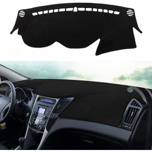 Dashboard Cover Dash Cover Mat Pad Carpet Custom Fit for Hyundai Sonata 2011 2012 2013 2014 Accessories Anti-Skid Center Console Protector Cover Mat(Black Edge)