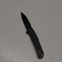 Kershaw Appa Pocket Knife, All-Black, 2.75 Inch Steel Reverse Tanto Blade, EDC with Assisted Opening, Reversible Pocketclip, Everyday Carry Pocket Knife for Men and Women