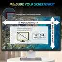 Peslv [2-Pack] 19 Inch Privacy Screen for Computer Monitor 5:4 Aspect Ratio, Eye Protection Anti Blue Light Glare Shield, 19inch Removable Black Blackout Anti Spy Desktop Security Private Filter