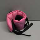 Travel Pillows for Airplanes, Airplane Pillow for Long Flight, Airplane Head Strap with Eye Mask for Sleep, Travel Neck Pillow for Car Road Trip, 360 Support Headrest, Stop Bobblehead, Pink