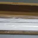 Cordless Faux Wood Blinds 29" W x 36" H, 2 Inch Slat Horizontal Windows Blinds with Crown Valance, Room Darkening Blinds, White Blinds for Home Interiors., 29x36in