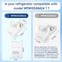 Upgraded WPW10558424 Refrigerator Ice Bucket for Whirlpool Ice Maker Replacement, Compatible with Whirlpool Kenmore Maytag Amana Ice Maker, WRS322FDAM04, WRS321SDHZ08, WRS321SDHZ05, WRS321SDHZ01