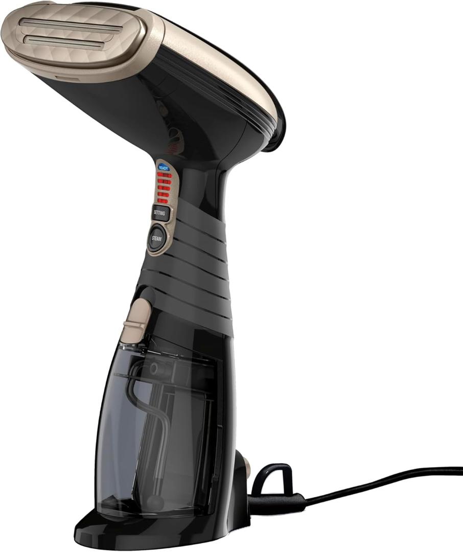 Conair Handheld Garment Steamer for Clothes, Turbo ExtremeSteam 1875W Fabric Steamer, Portable Handheld Design, Strong Penetrating Steam, Black