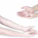 Zelphvt 20Pcs Long Disposable Cleaning Gloves 23.6 inches Waterproof Large Long Sleeved Gloves & 50pcs 9.6inches Lightweight Cleaning Gloves for Household Cooking, Dishwashing, Hair Dyeing