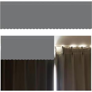 VOVCIG Top of Curtain Light Blocker, 63 x 16.5 inch Portable Light Blocking Curtains Toppers for Window, Easy to Cut and Install, with No Trace When Removed