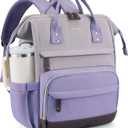 LOVEVOOK Laptop Backpack for Women, 15.6 Inch Work Business Backpacks Purse With Large Capacity (Lilac-lavender-mauve)