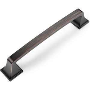 Amerdeco 10 Pack Oil Rubbed Bronze 5 Inch(128mm) Hole Centers Kitchen Cabinet Pulls Hardware Kitchen Handles for Cabinets Cupboard Handles Drawer Pulls