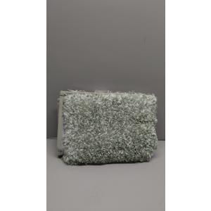 Yimobra Light Green and White Bathroom Rugs Non Slip Washable 24x17, Ultra Soft and Water Absorbent Bath Mats, Plush Fluffy Shower Mat Outside, Microfiber Thick Matts for Bathroom Floor/Sink