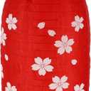 OSALADI Japanese Style Hanging Lantern Silk Lantern Cherry Blossoms Pendant 17.71X9.84X9.84In Decorative for Home Party Wedding Outdoor D Cor
