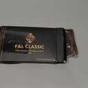 F&L CLASSIC RFID Blocking Men's Leather Bi-Fold Big Hipster Wallet, 13 credit card slots, buffalo vintage brown (ONE SIZE)