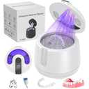 Ultrasonic Retainer Cleaner Machine, 48kHz Cordless Dental Cleaning Pod, Ultrasonic Retainer Cleaner for Dentures, Aligners, Mouth Guards, Toothbrush, Jewelry with 200ML Capacity, White