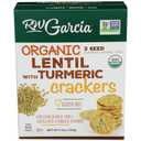 2 x RW GARCIA Organic Lentil Turmeric Crackers, 5.5 OZ (5.5 Ounce (Pack of 1))