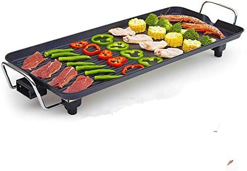 Electric Griddle Grill, Family Indoor BBQ, waterproof Smokeless Coated Non-Stick Griddle Pan, 5-Level Control with Adjustab le Temperature, for Camping Indoor Outdoor Parties (68CM*28CM)
