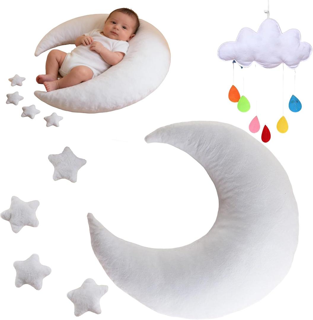Newborn Photography Props, 6 PCS Photo Posing Pillows Set for 0-6 Months