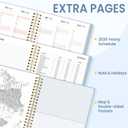 2026 Planner, Annecy Weekly  Monthly Planner 2026, Jan. 2026  Dec. 2026, 6.4" x 8.3" Monthly Agenda Planner with Tabs, Waterproof Flexible Cover, Spiral Binding, Double-sided Pocket, Bookmark, Blue