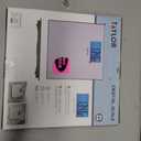 Taylor Digital Scales for Body Weight, 400 LB Capacity, Unique Blue LCD, Auto on and Off Scale, 11.8 x 11.8Inches, Stainless Steel