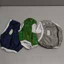 wegreeco Baby & Toddler Snap One Size Adjustable Reusable Baby Swim Diaper (Navy, Small, 3 Pack)