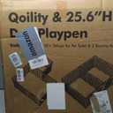 25.6" H Indoor Dog Playpen, 18 Panels, White