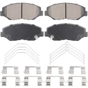 Front Ceramic Brake Pads Set for Honda Accord 2.4L 2003-2017, Element 2003-2011, Pilot 2003-2008, for Civic 2012-2021, for Acura ILX 2013-2015 4PCS