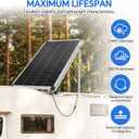 45" Solar Panel Mount Brackets Adjustable Solar Panel Tilt Mount Brackets for 100-400 Watts Solar Panel 2400Pa Windproof for Roof, RV, Ground, Boat and Off-Grid (Brackets)