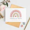 50 Pack Baby Shower Thank You Cards with Envelopes (4"x6"), Boho Rainbow Watercolor Thank You Cards for Baby Shower Birthday Supplies, Baby Shower Thank You Cards for Baby Girl Baby Boy