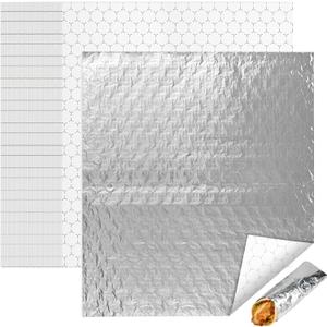 EcoDispose Pre-Cut Insulated Foil Sandwich Wrap Sheets for Hot Food, Grease-Resistant, 14 x 16 Inches, 500 PCS